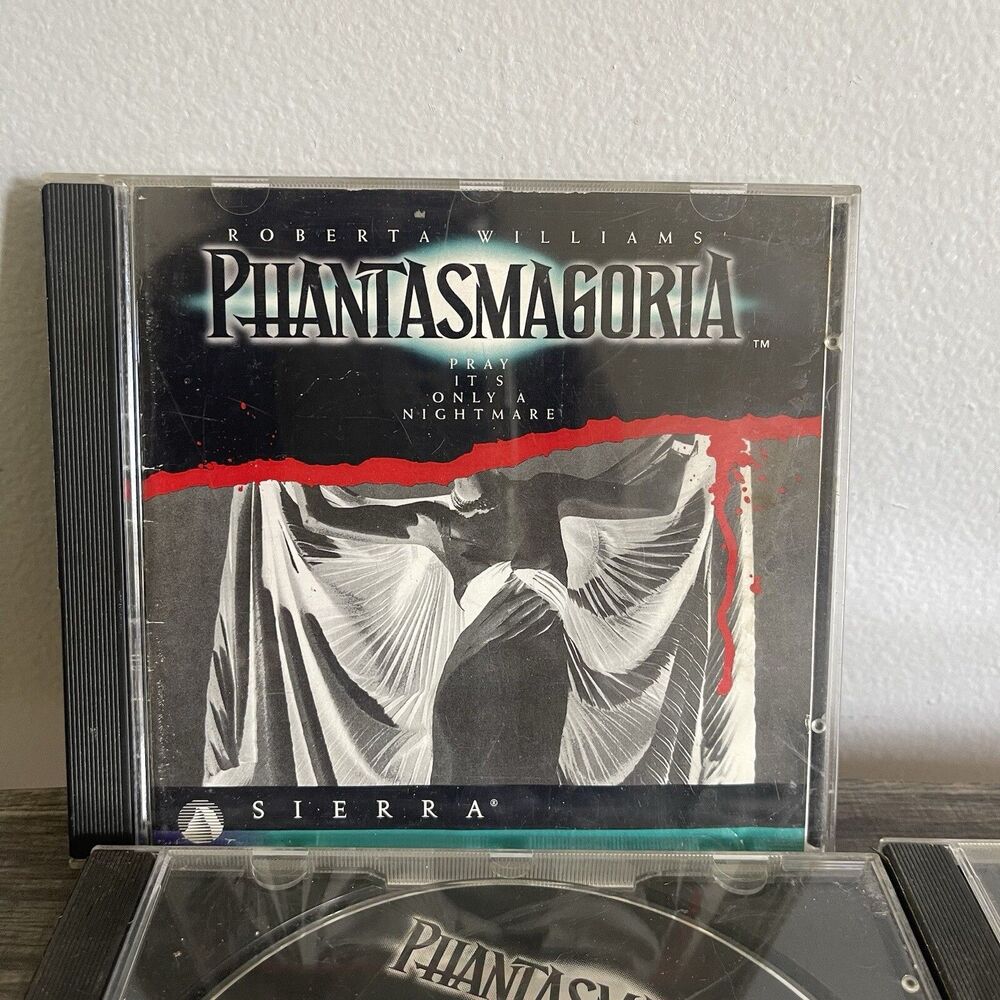 Phantasmagoria 1995 Vintage PC CD-ROM Computer Game SIERRA 7-Discs Windows